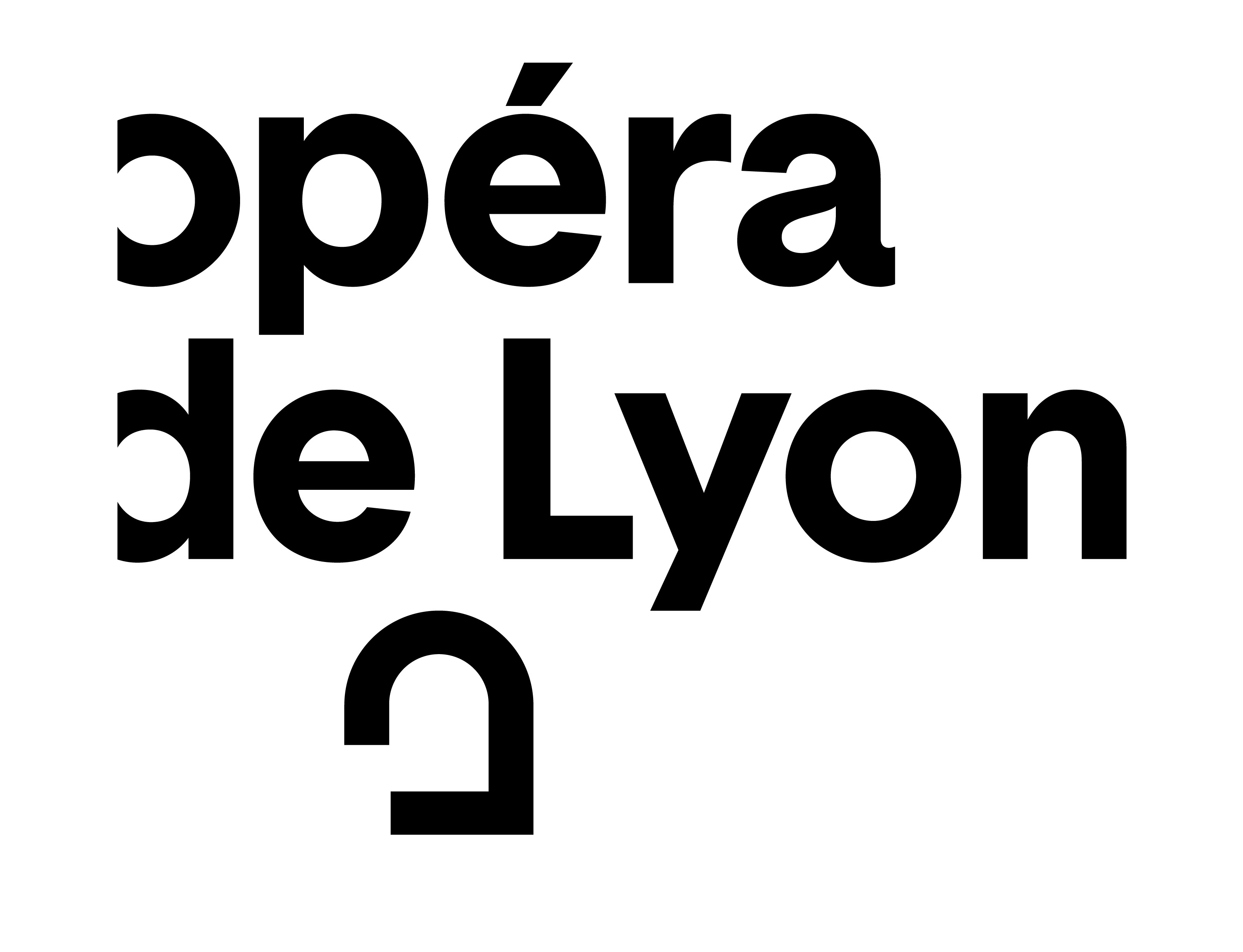opera logotype bold noir